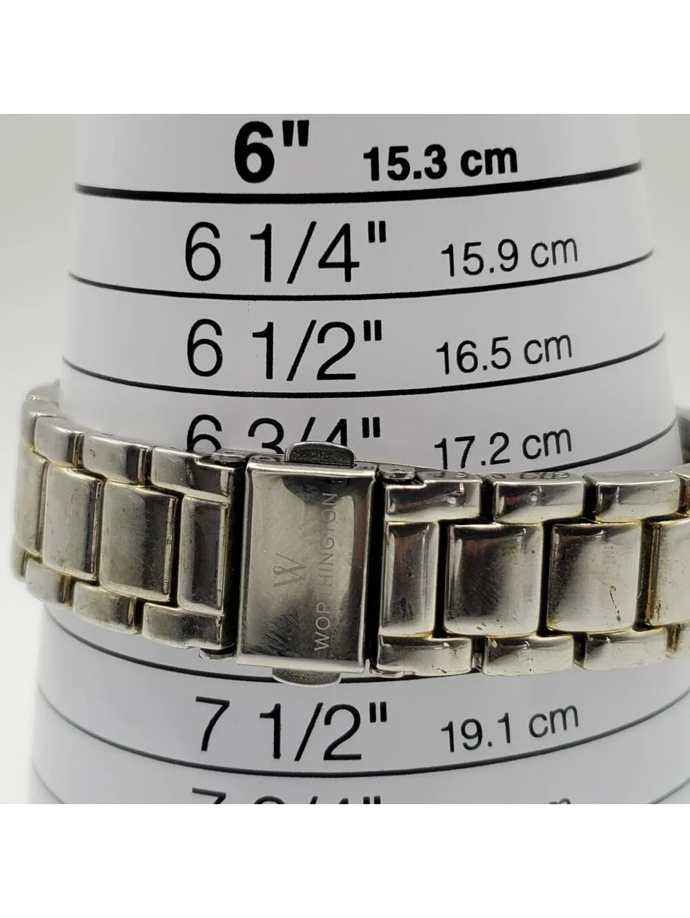 Worthington Quartz Watch 36mm Silver Tone New Battery